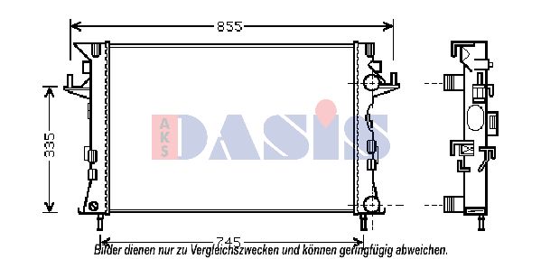 AKS DASIS Radiators, Motora dzesēšanas sistēma 180076N